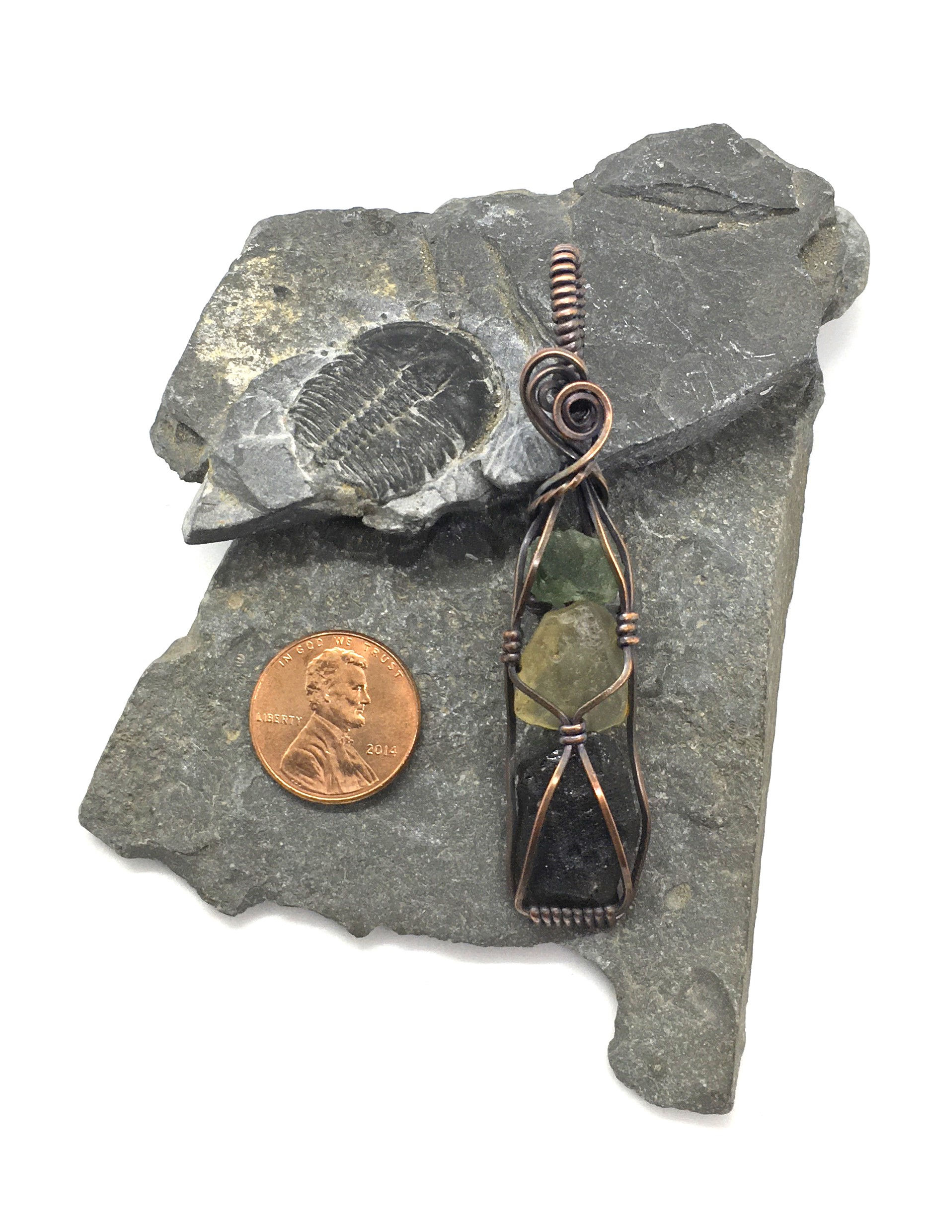 Triple Tektite Pendant (C483)