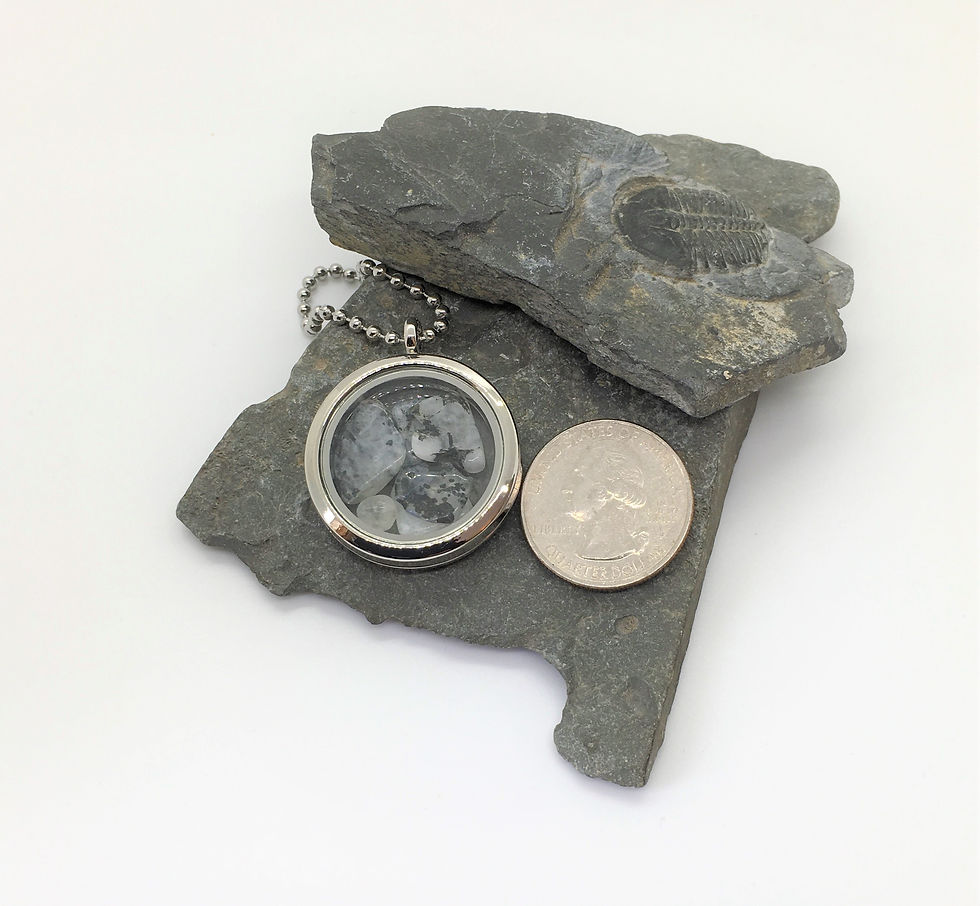 Thumbnail: Tourmalated Moonstone Pendant (C346)