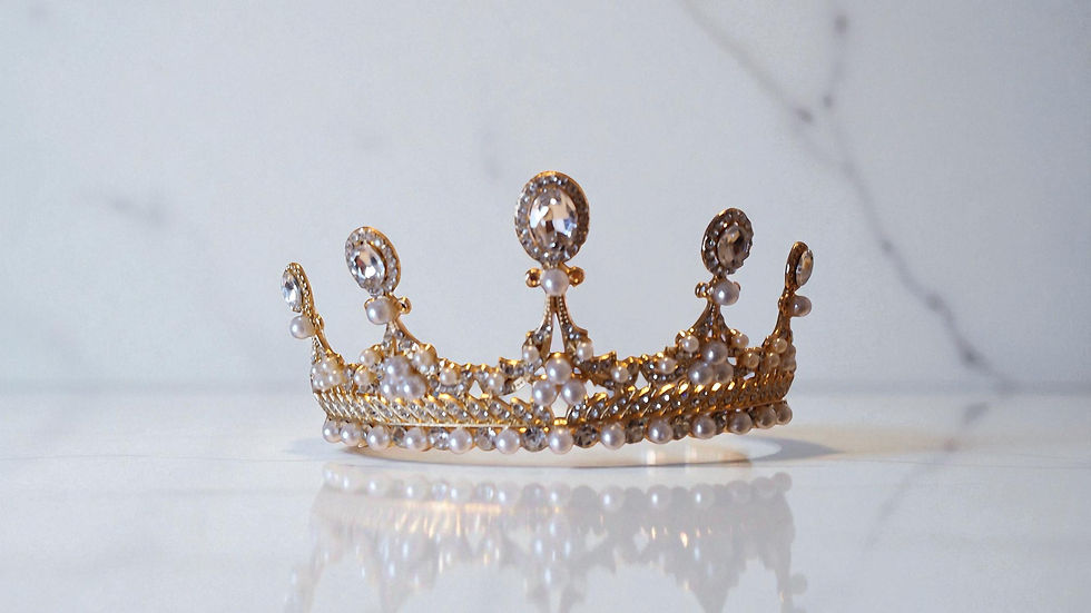 Thumbnail: The Patricia Children's Tiara is a stunning Princess Kate style rhinestone and beaded tiara for children