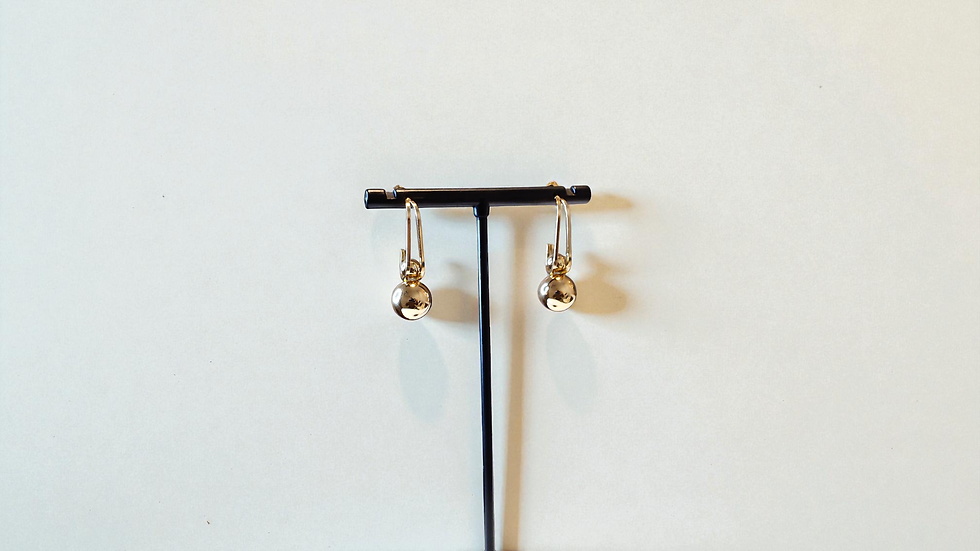 Thumbnail: Discover The Leelee Earrings, blending elegance and uniqueness with gold-toned anchor and hook elements