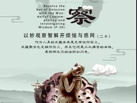 以妙观察智解开烦恼与惑网(二十)|Resolve the Net of Delusion with the Wonderful