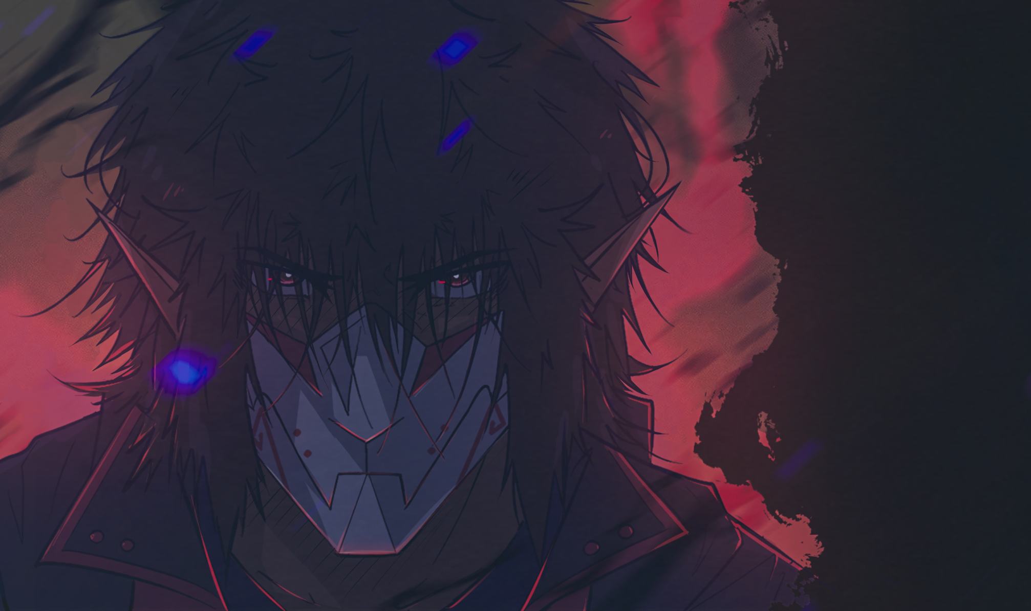 Promotional Artwork featuring Kane the Umbral God, main antagonist from Studio Kane's animated series OUTLIER