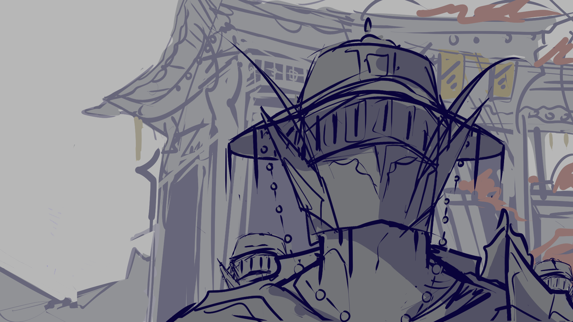 Early production storyboards from Studio Kane's animated series OUTLIER