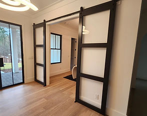Custom Glass Barn Doors