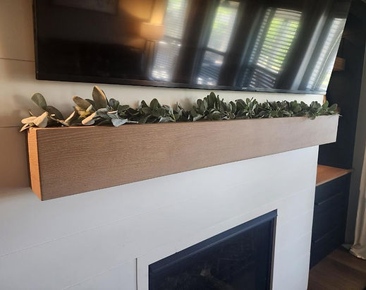 Custom White Oak Mantel