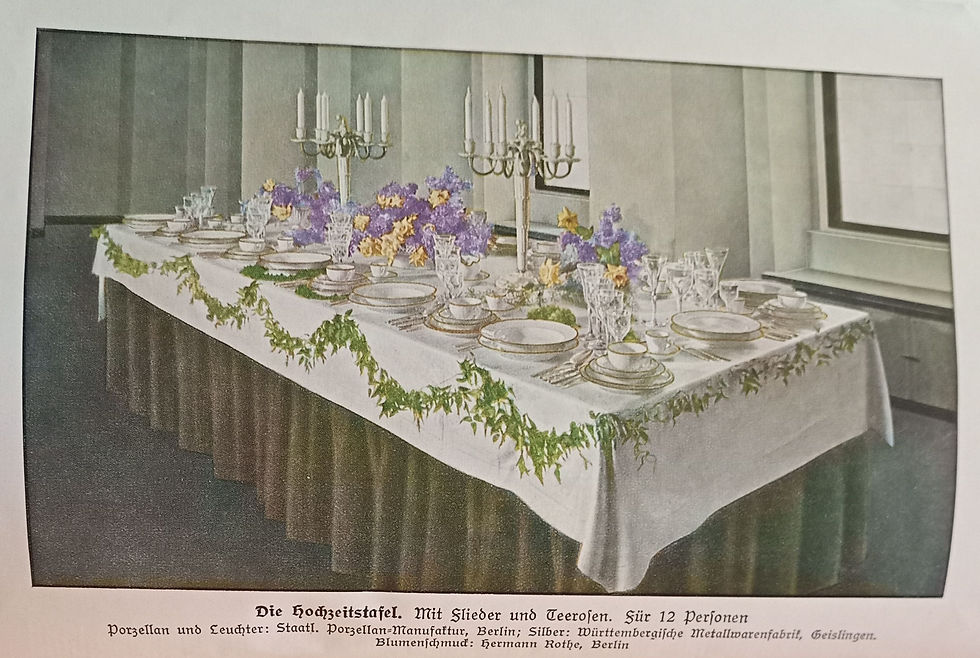 Festlich gedeckter Tisch, Hochzeit