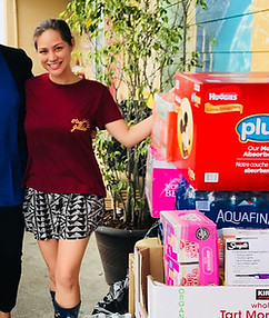 Gathering emergency supplies for Kilauea Eruption Evacuees