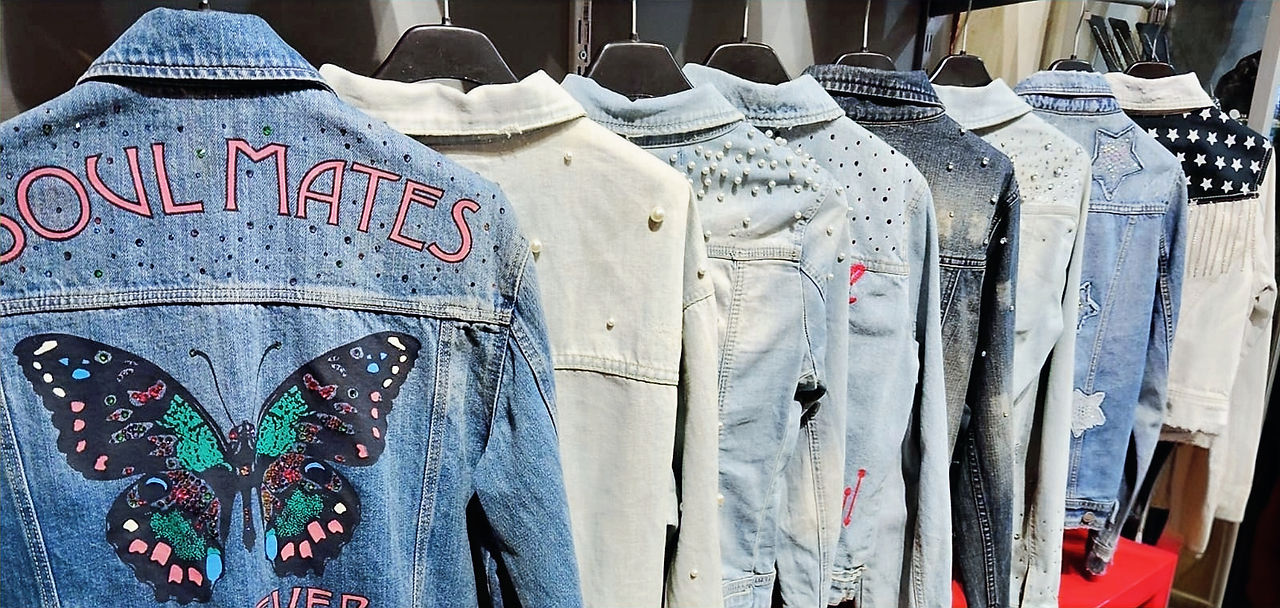 upcycled jacket, secondhande in Alfama, Lisbon, Portugal