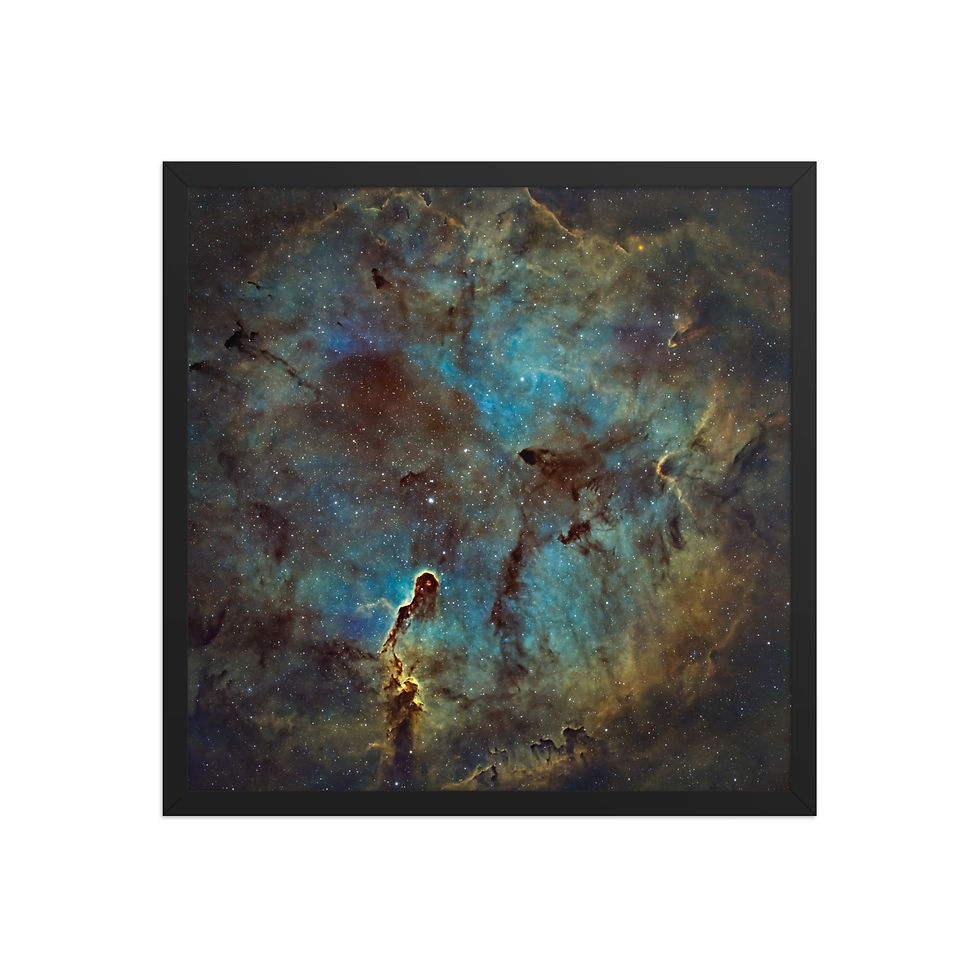 Miniature : Nébuleuse de la trompe d'éléphant IC1396 - Impression avec cadre inclus