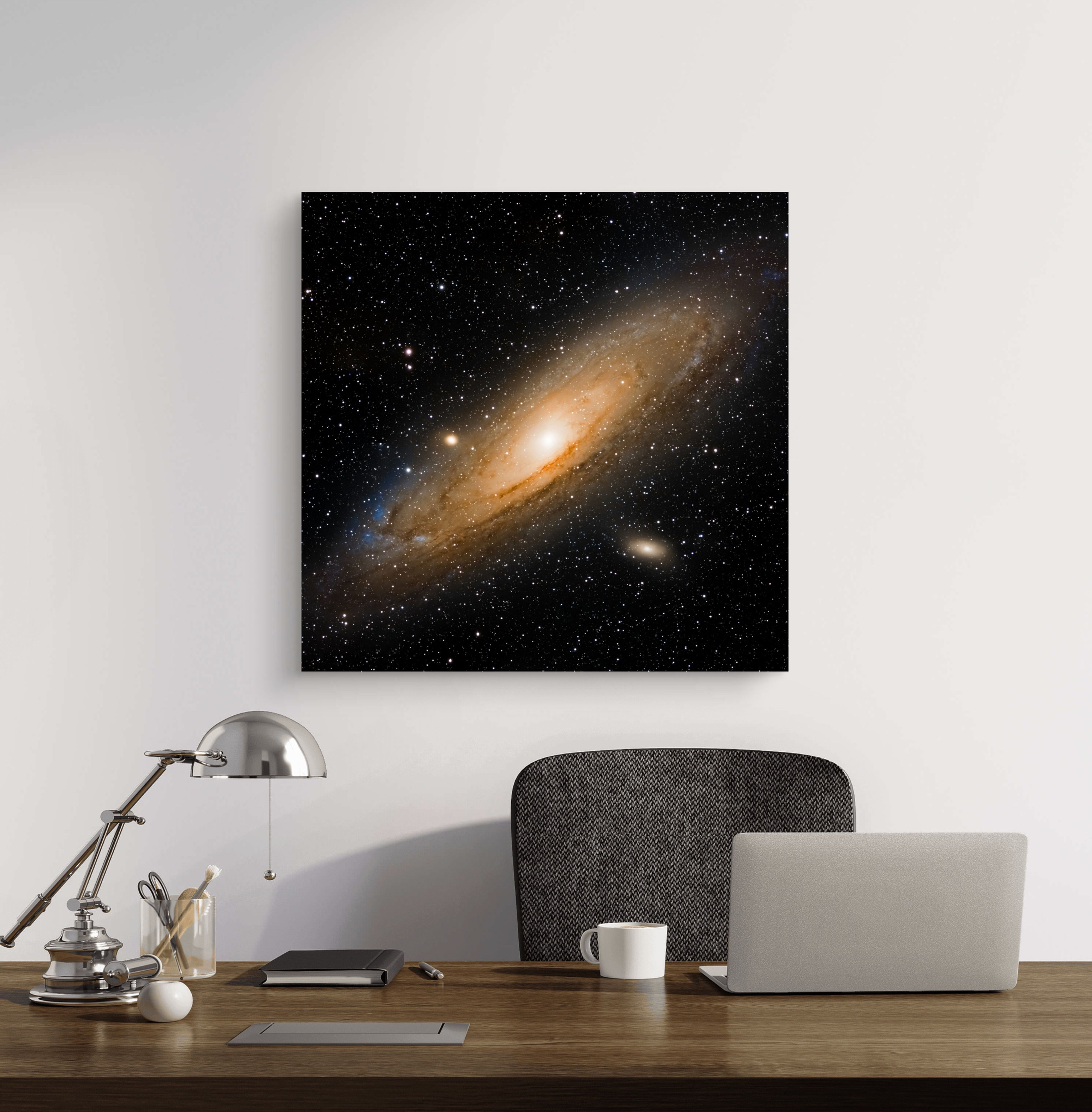 Tableau galaxie andromède