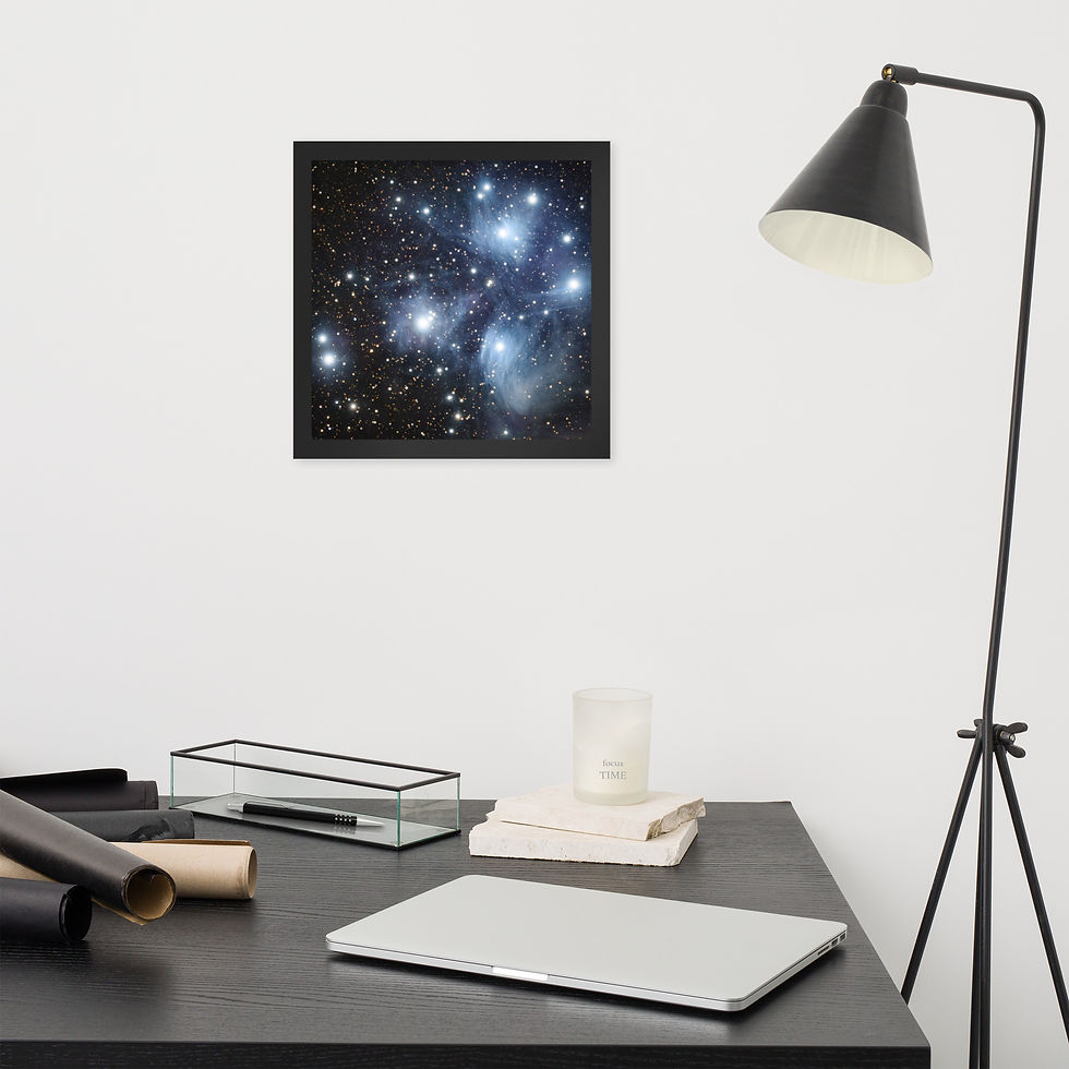 Thumbnail: The Pleiades M45 - Print with frame included