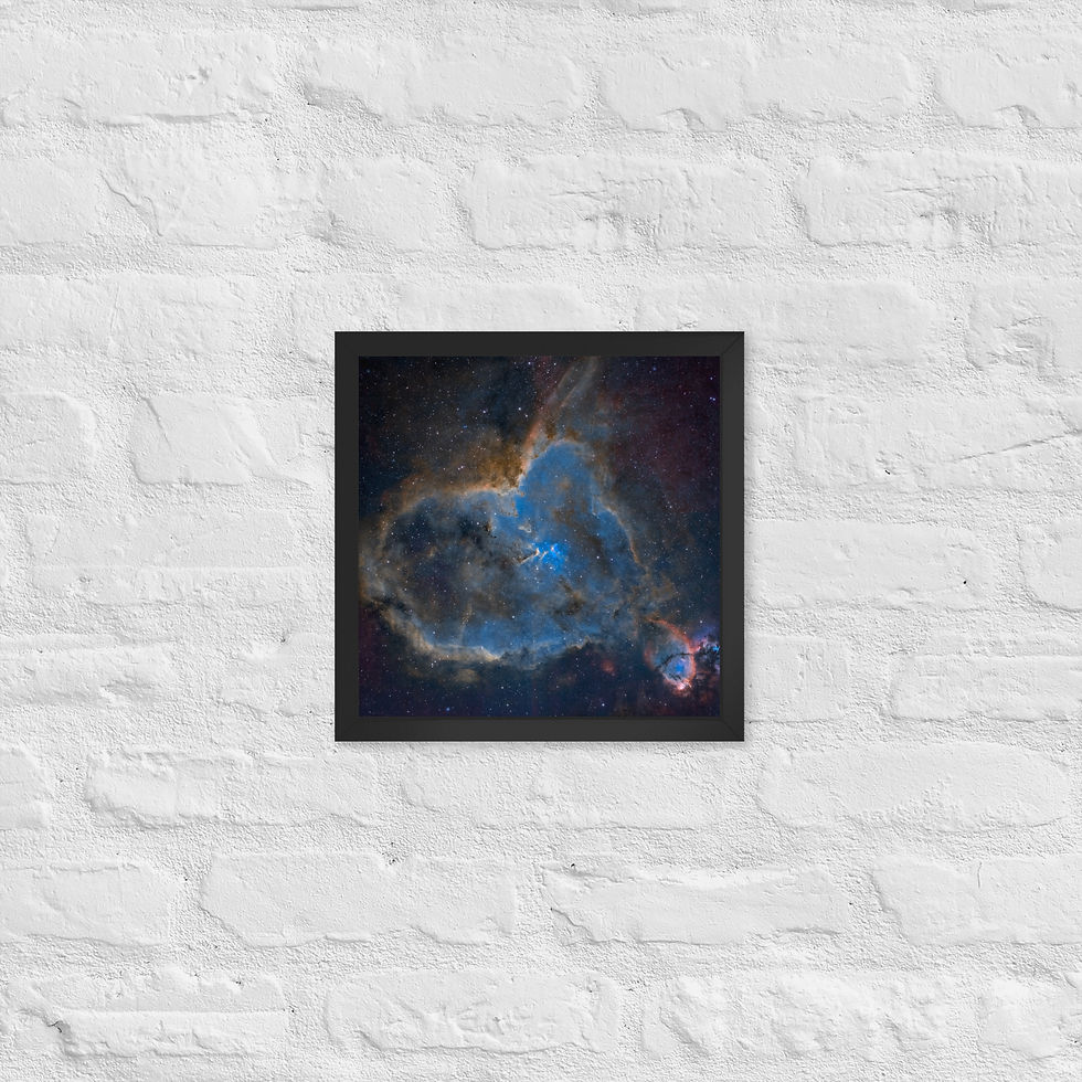 Miniature : Nébuleuse du cœur IC 1805 - Impression avec cadre inclus