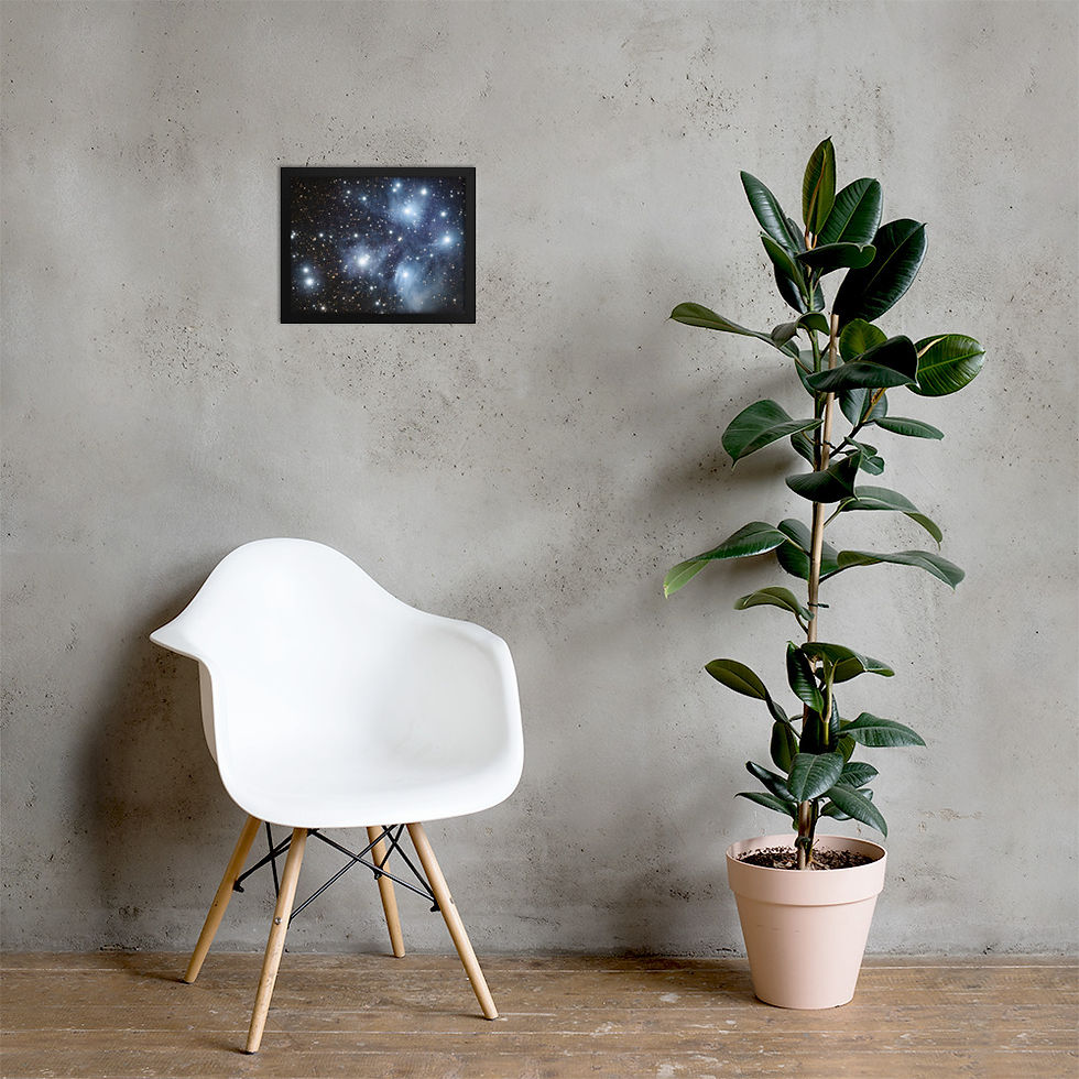 Thumbnail: The Pleiades M45 - Print with frame included