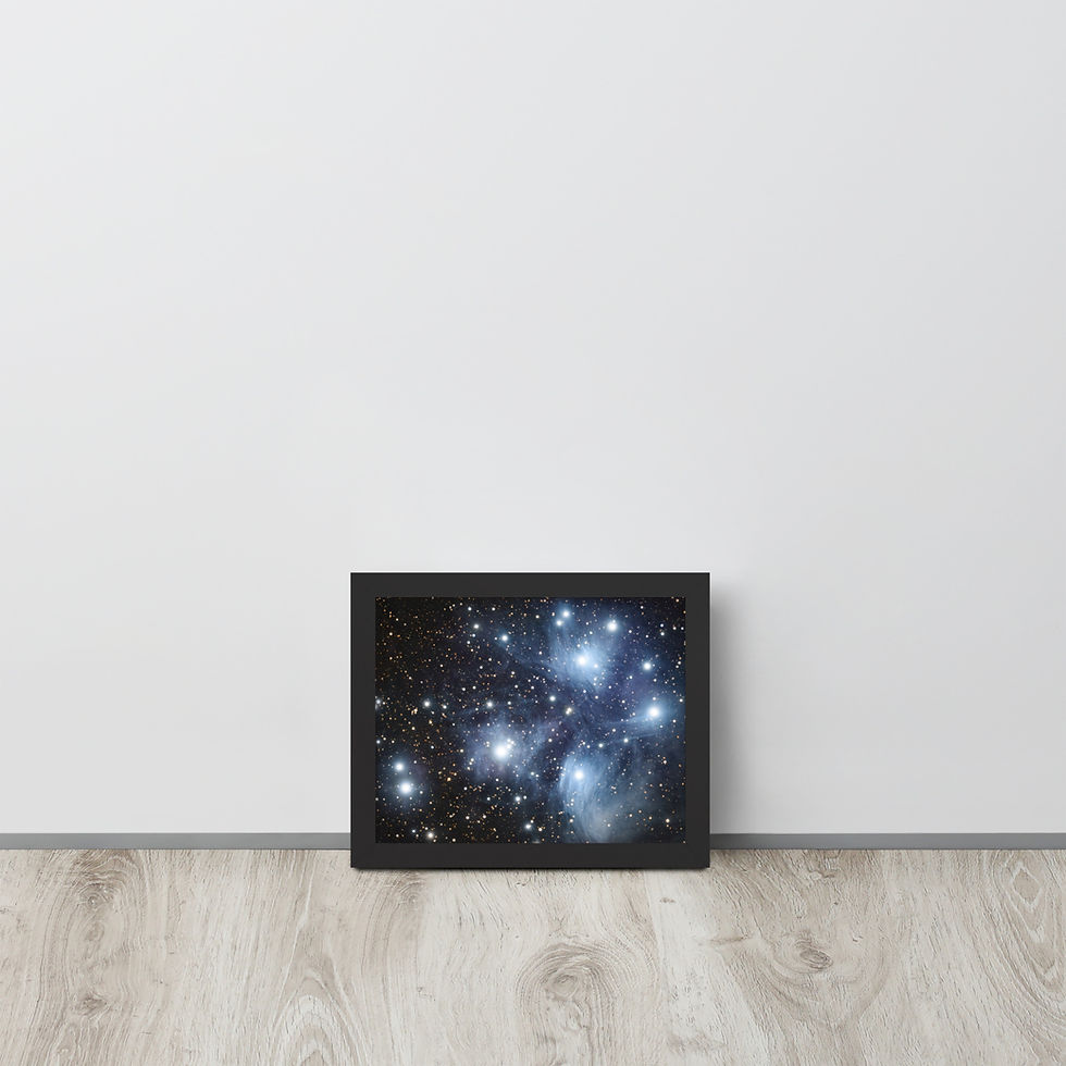 Thumbnail: The Pleiades M45 - Print with frame included