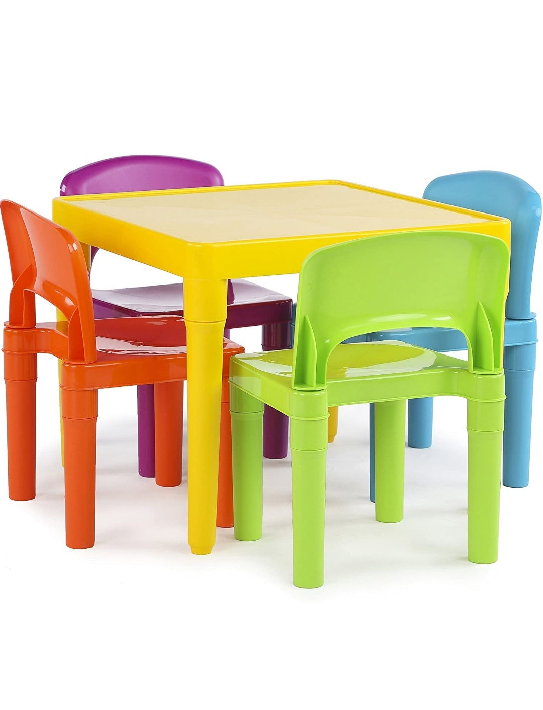 Children's plastic table set