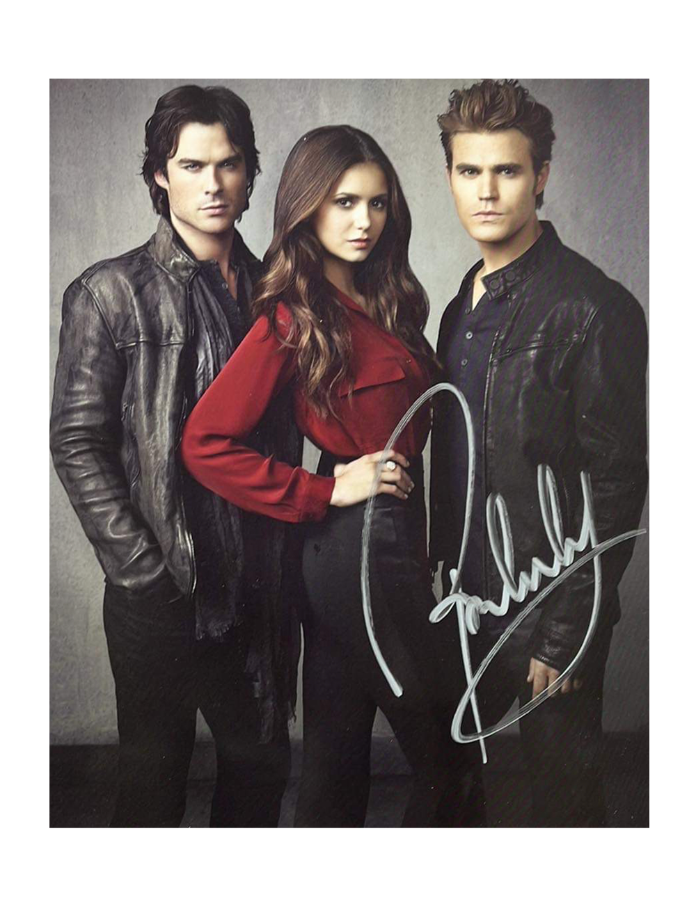 8x10 The Vampire Diaries Print Signed by Paul Wesley