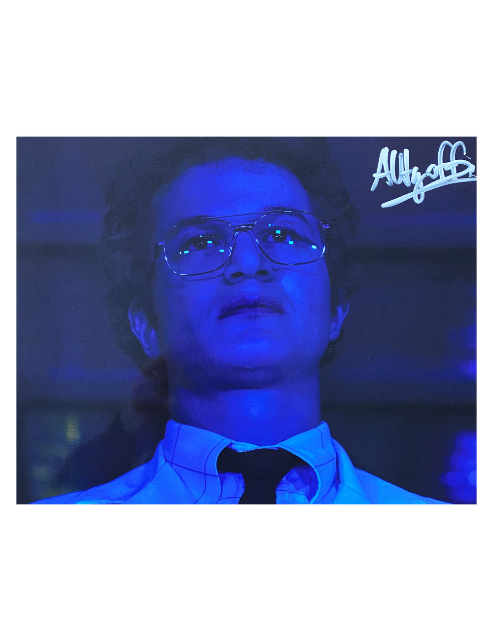 10x8" Alexei Stranger Things Blue Lighted Print by Alec Utgoff