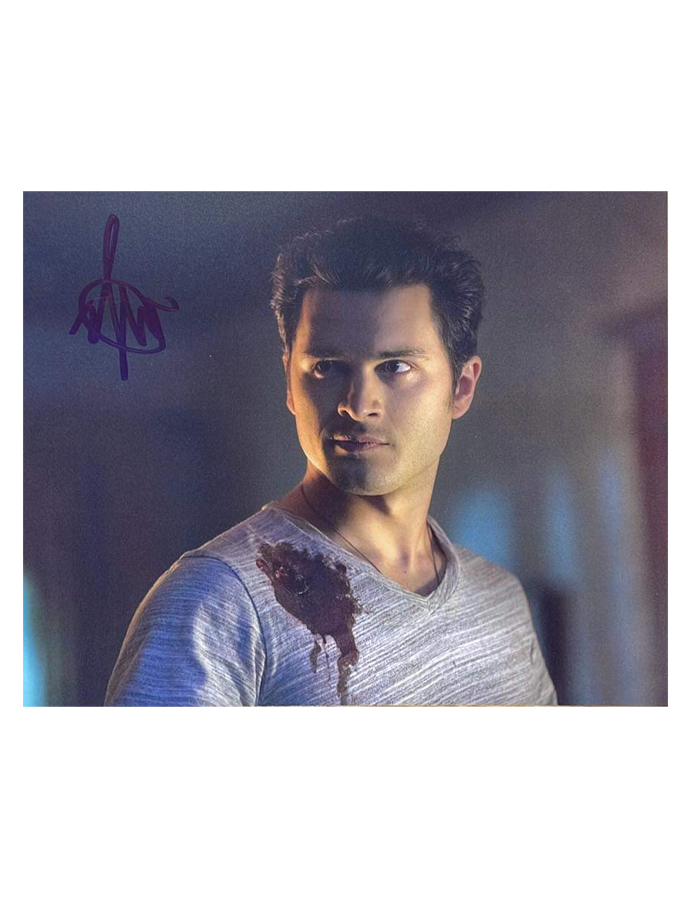 10x8" Vampire Diaries Print Signed by Michael Malarkey
