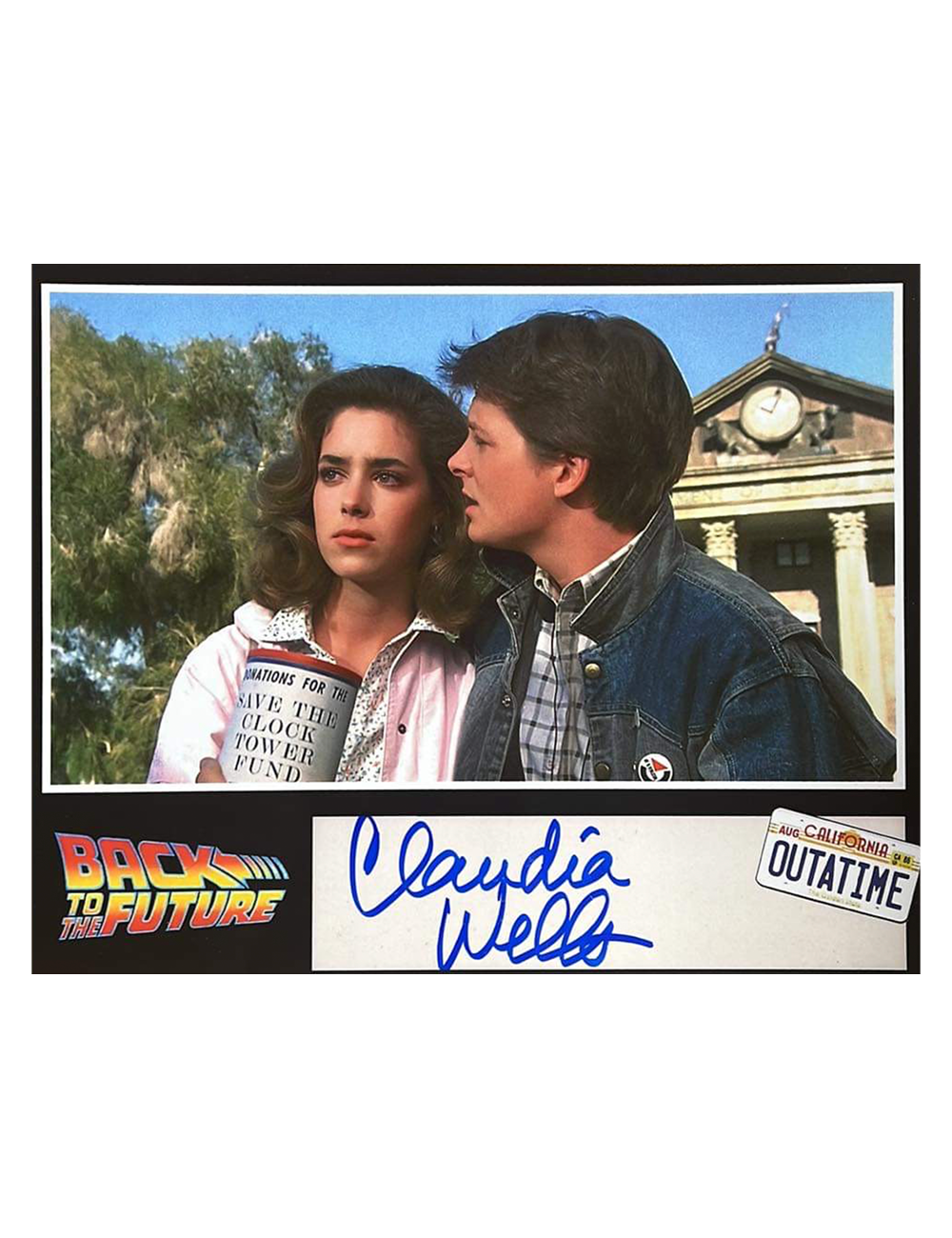 10x8" Back to the Future Print Signed by Claudia Wells