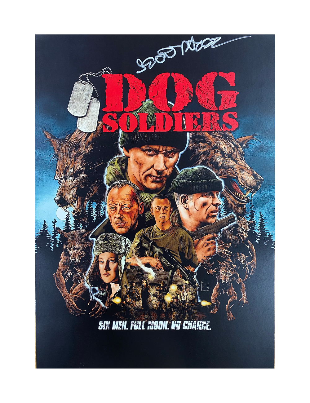 A3 Dog Soldiers poster signed by Sean Pertwee