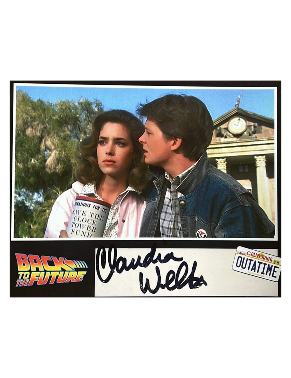 10x8" Back to the Future Print Signed by Claudia Wells
