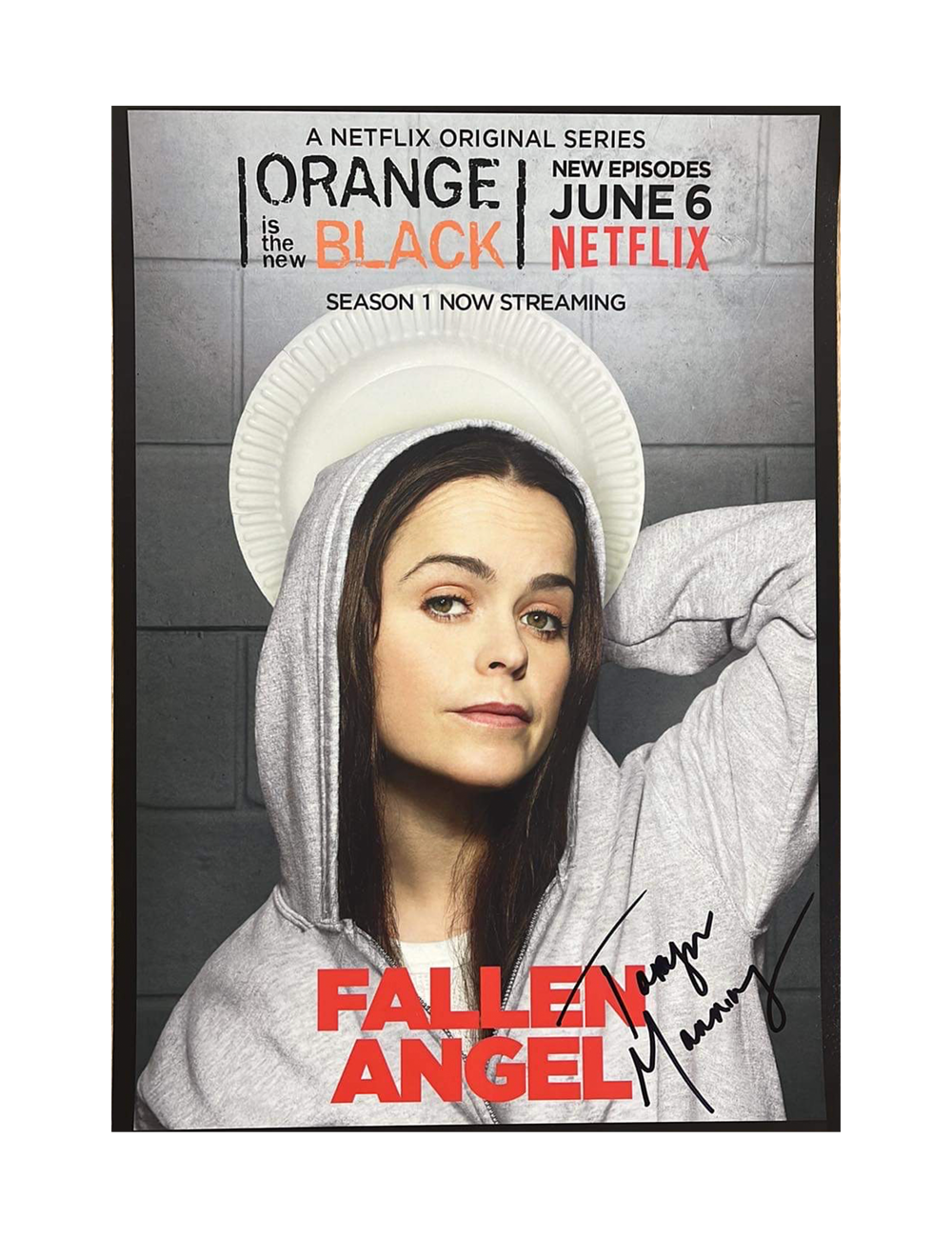 A3 Orange is The New Black Poster Signed by Taryn Manning