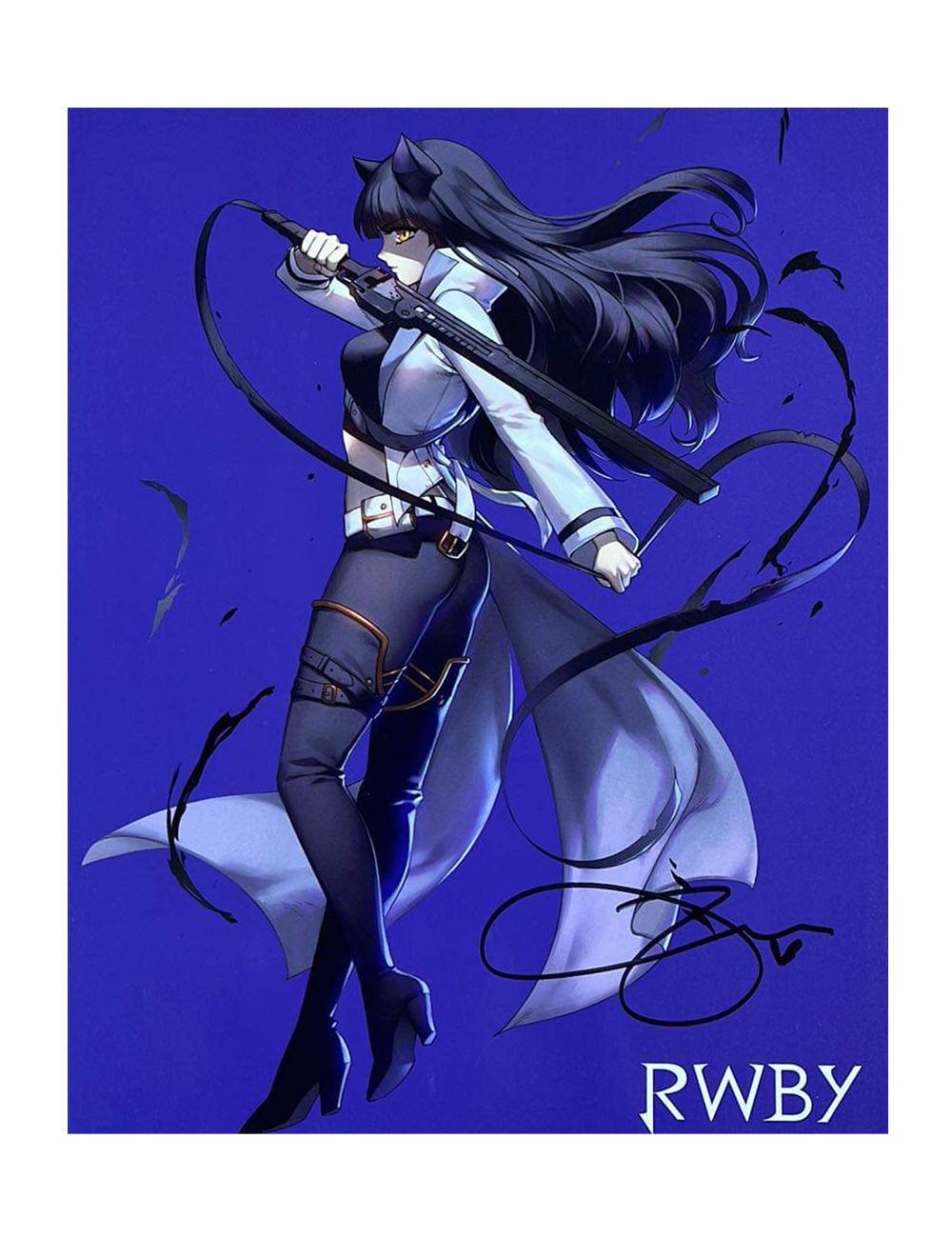 8x10" RWBY Blake Belladona Purple Promo Print Signed by Arryn Zech