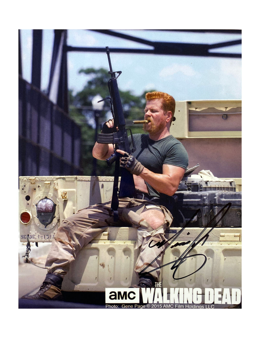 8x10" The Walking Dead Print Signed by Michael Cudlitz