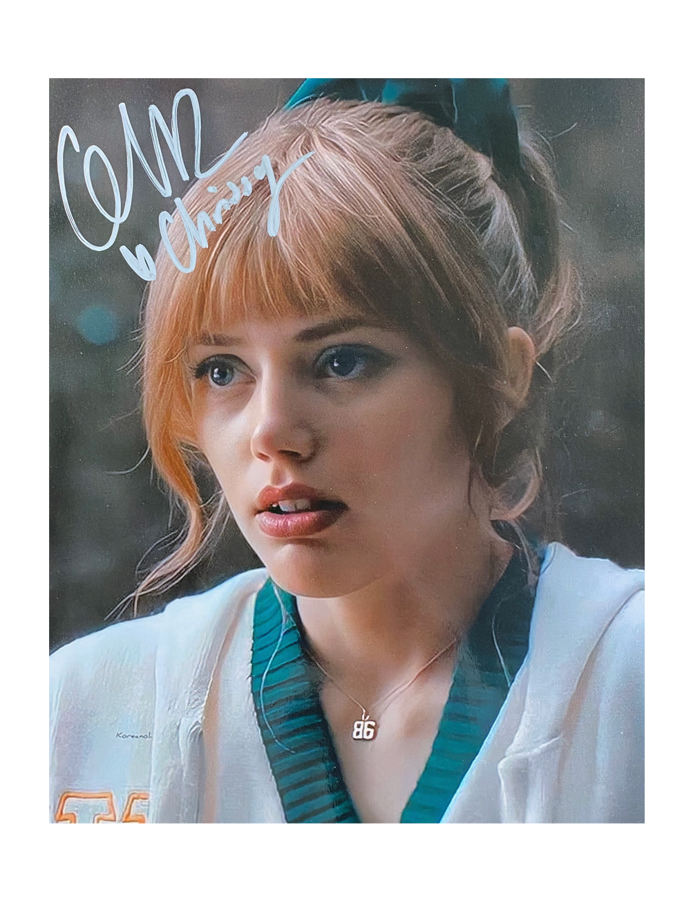 8x10 Stranger Things Print Signed by Grace Van Dien Silver