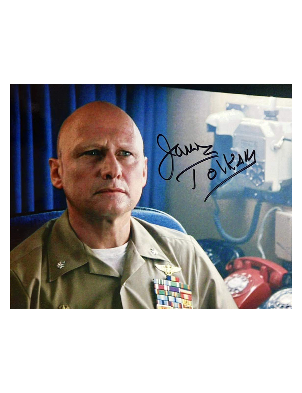 10x8" Top Gun Print Signed by James Tolkan