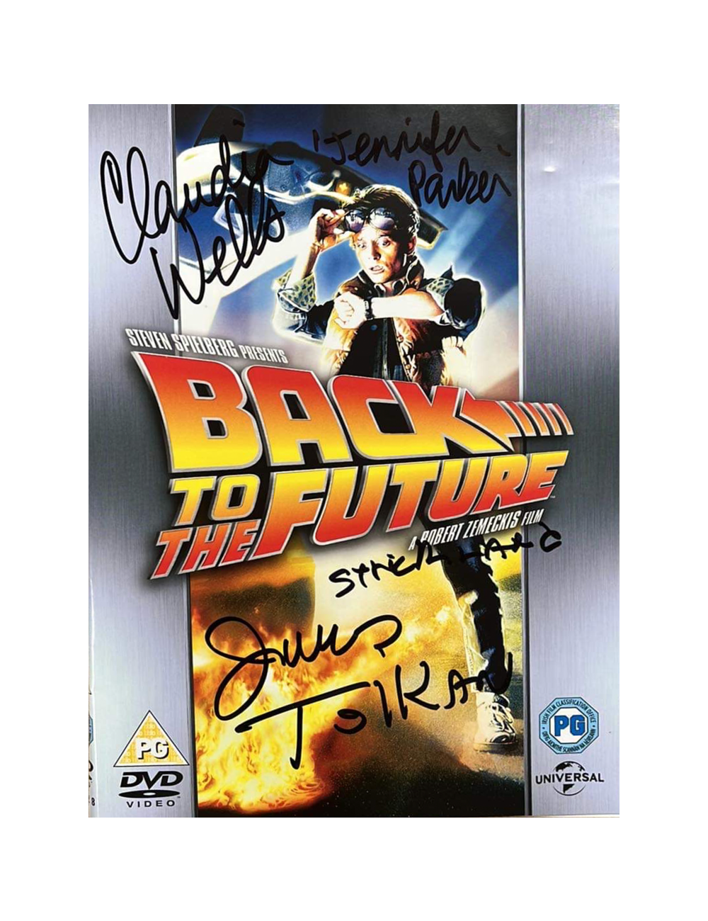 Back to the Future DVD Case Signed by James Tolkan and Claudia Wells