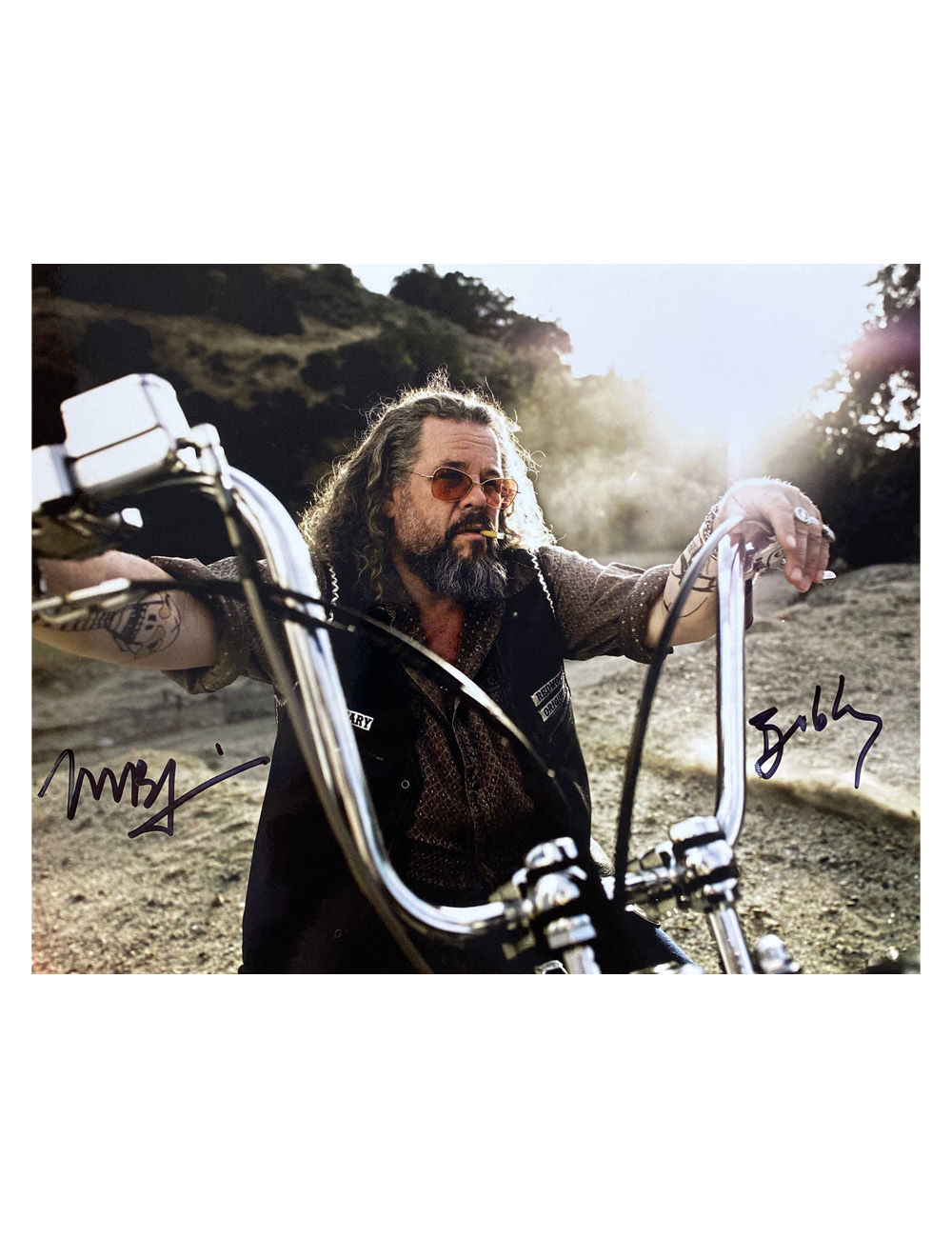 10x8" Sons of Anarchy Print Signed by Mark Boone Jr with Character