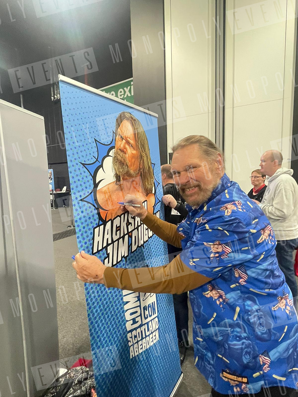 Thumbnail: 8x10 WWE Print Signed by Hacksaw Jim Duggan