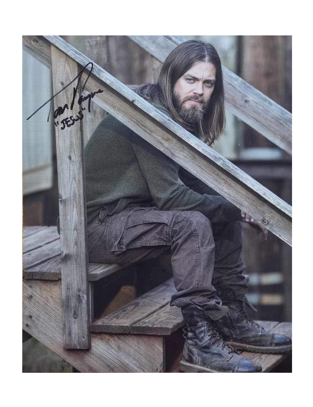 8x10 The Walking Dead Print Signed by Tom Payne