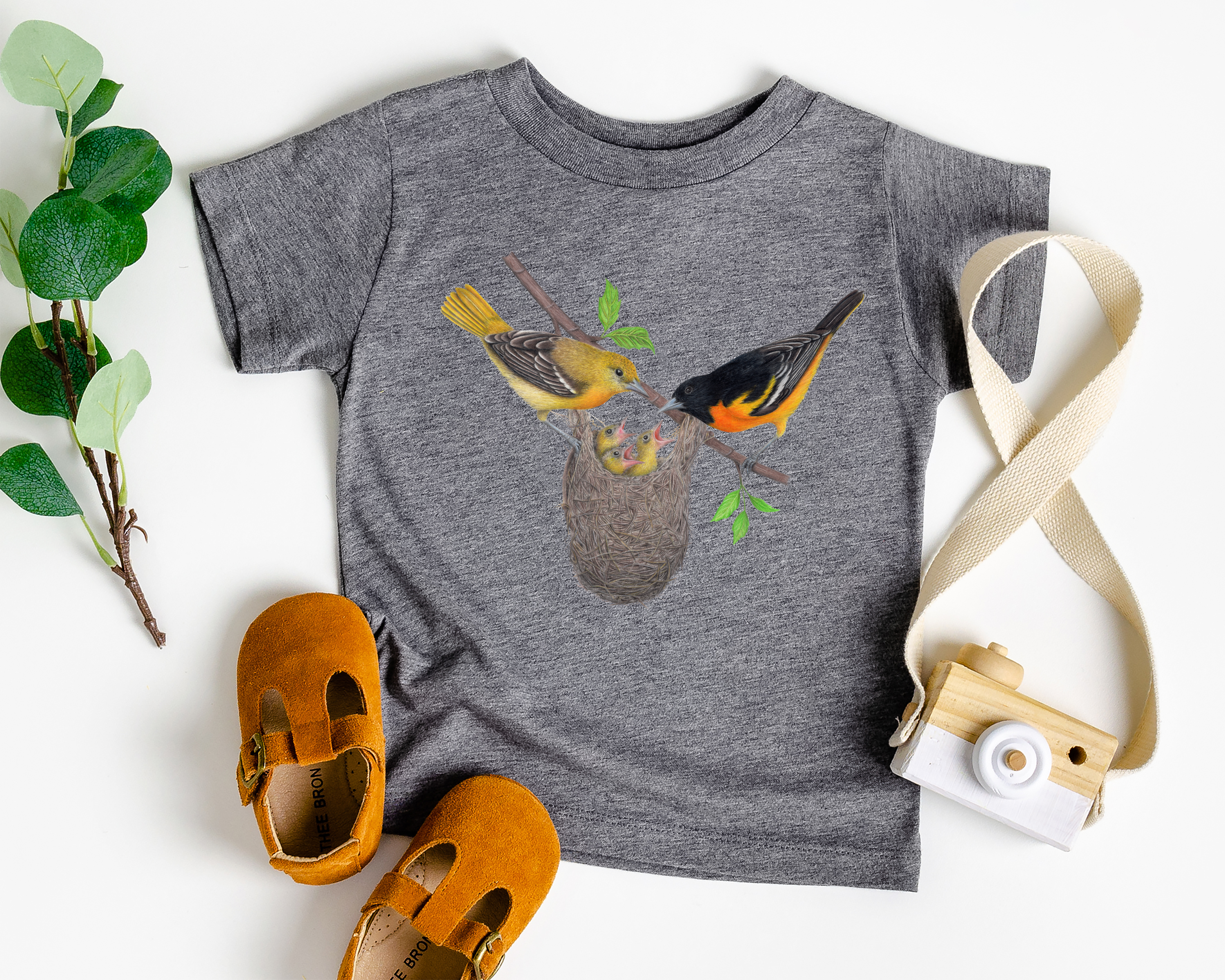 Baltimore Oriole Family - Toddler T-shirt