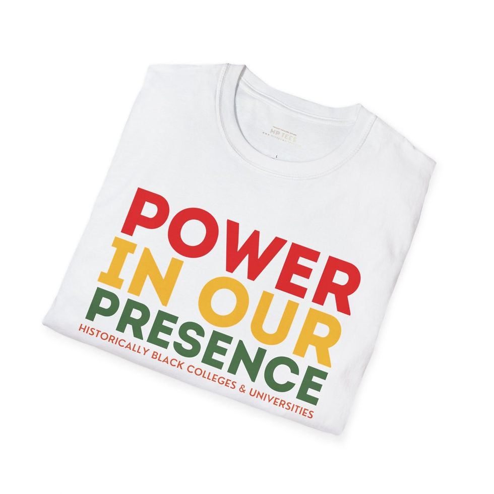 Thumbnail: PWR - HBCU - White - Unisex Softstyle T-Shirt