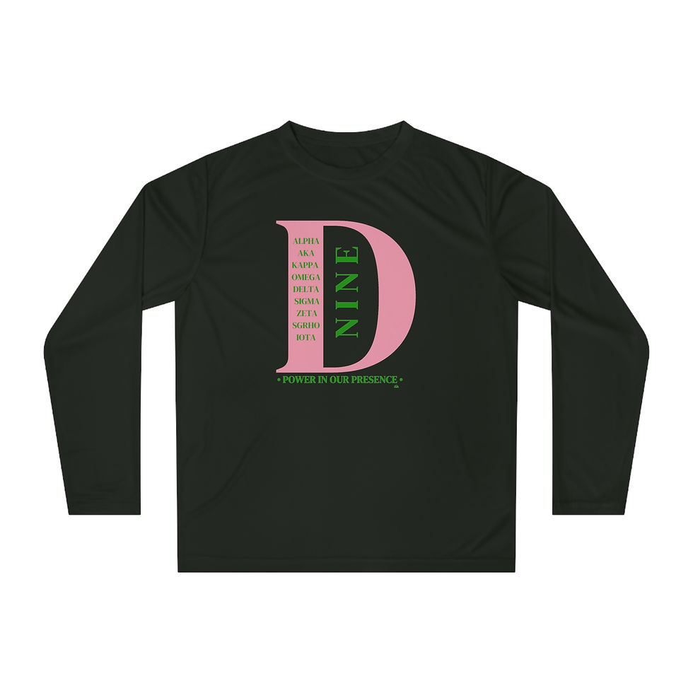 DNine - Black: Pink & Green Long Sleeve