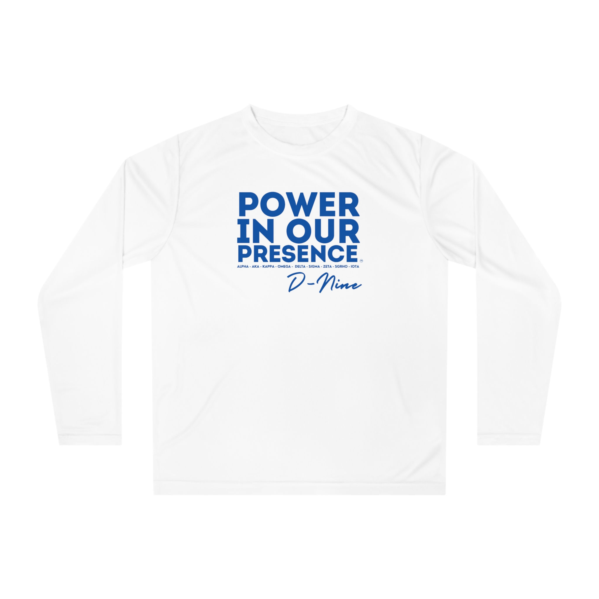 PWR - White & Blue Long Sleeve