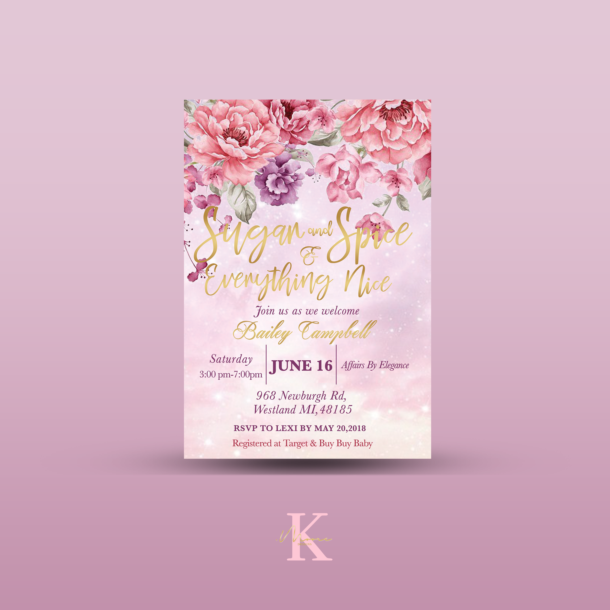 5x7 Invitation