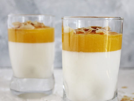 Panna Cotta met mango en kokos Swiepswoepswap