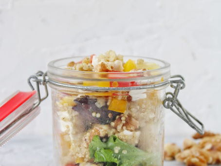 Quinoasalade met geitenkaas
