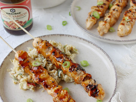 Kip satékes met yakitori saus