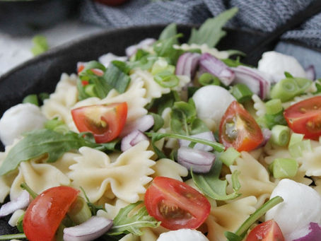 Koude pasta met balsamico azijn