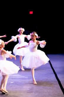 Dancers performing a ballet number.