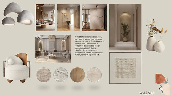 Wabi Sabi Mood board by Intriora