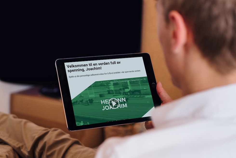 Klikk på bildet for å se videoen vi lagde for Norsk Rikstoto