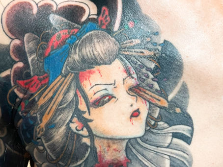 『花魁 生首』