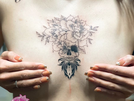 『髑髏』ガールズタトゥー