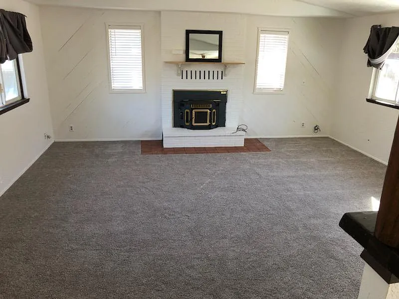 Before photo - fireplace