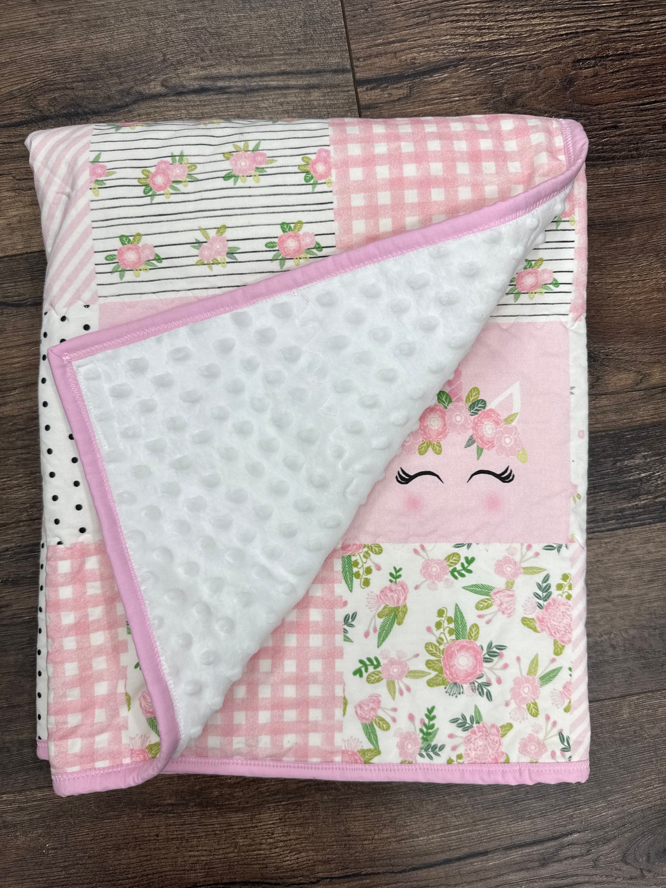 Unicorn Minky blanket